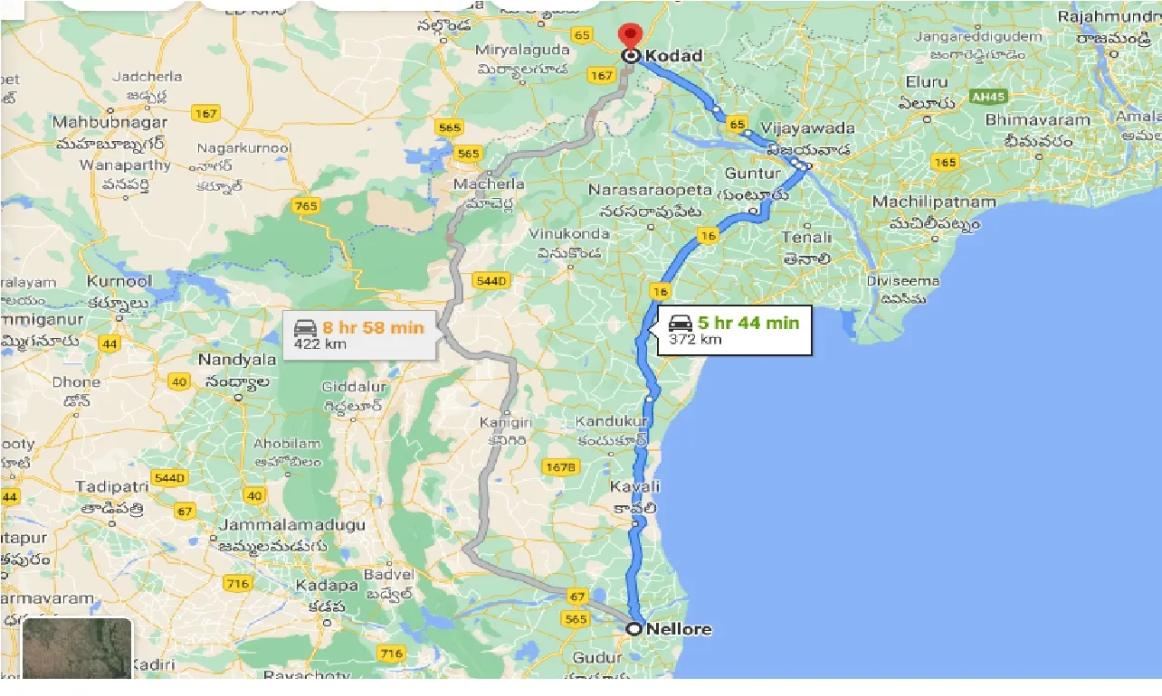 nellore-to-kodad-taxi