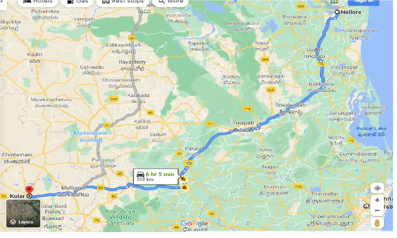 nellore-to-kolar-one-way