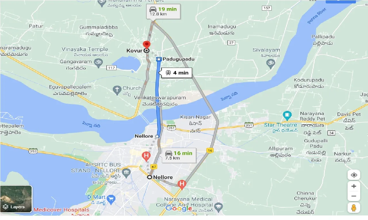 nellore-to-kovur-one-way