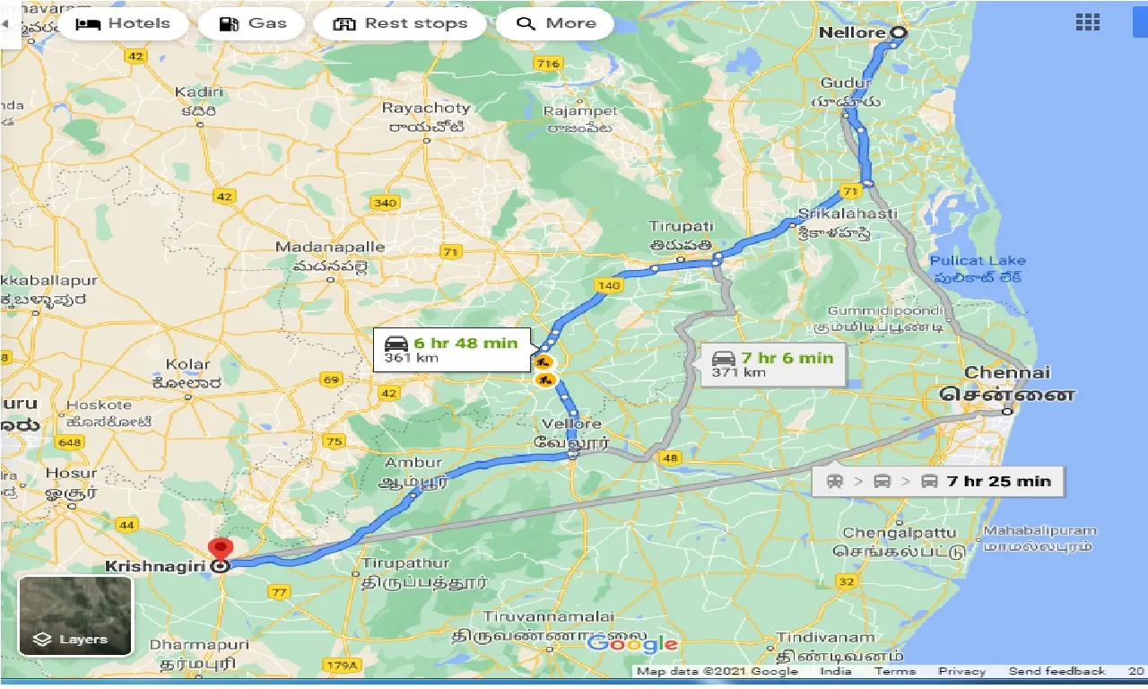 nellore-to-krishnagiri-taxi