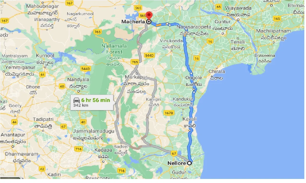 nellore-to-macherla-one-way