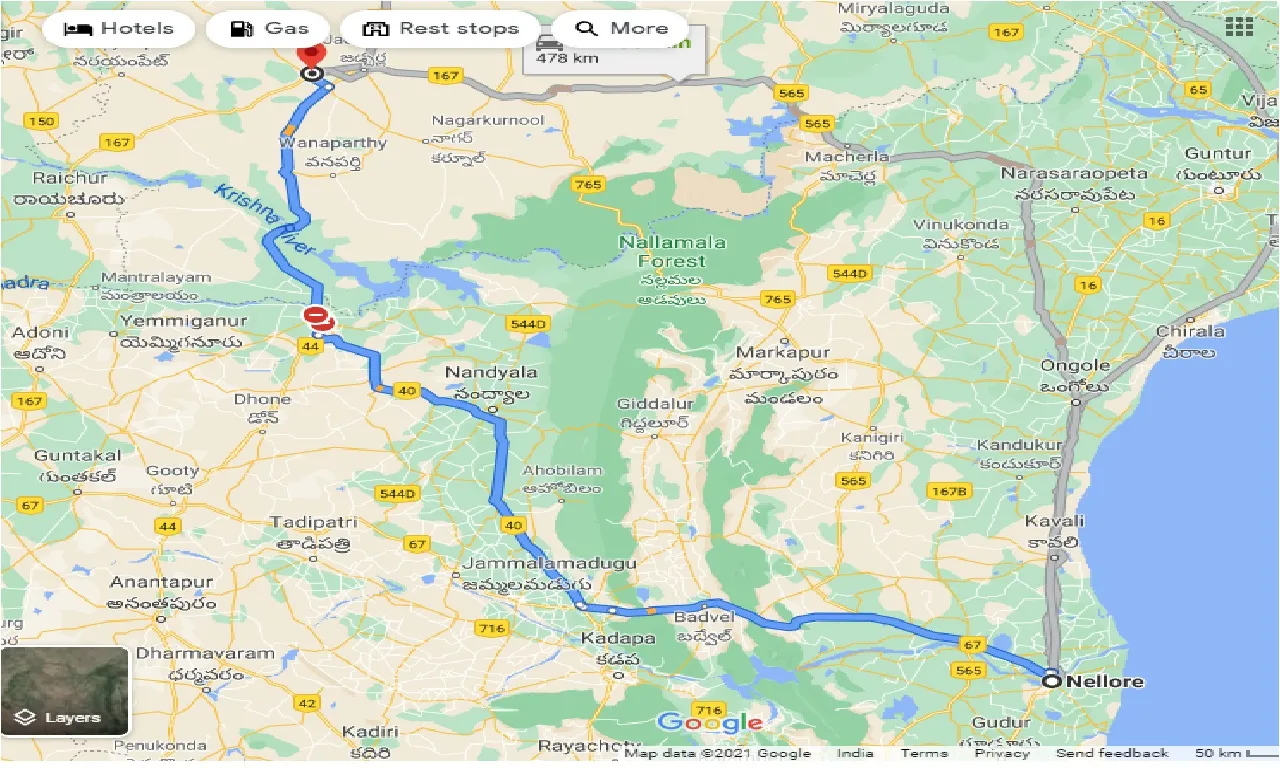 nellore-to-mahbubnagar-taxi