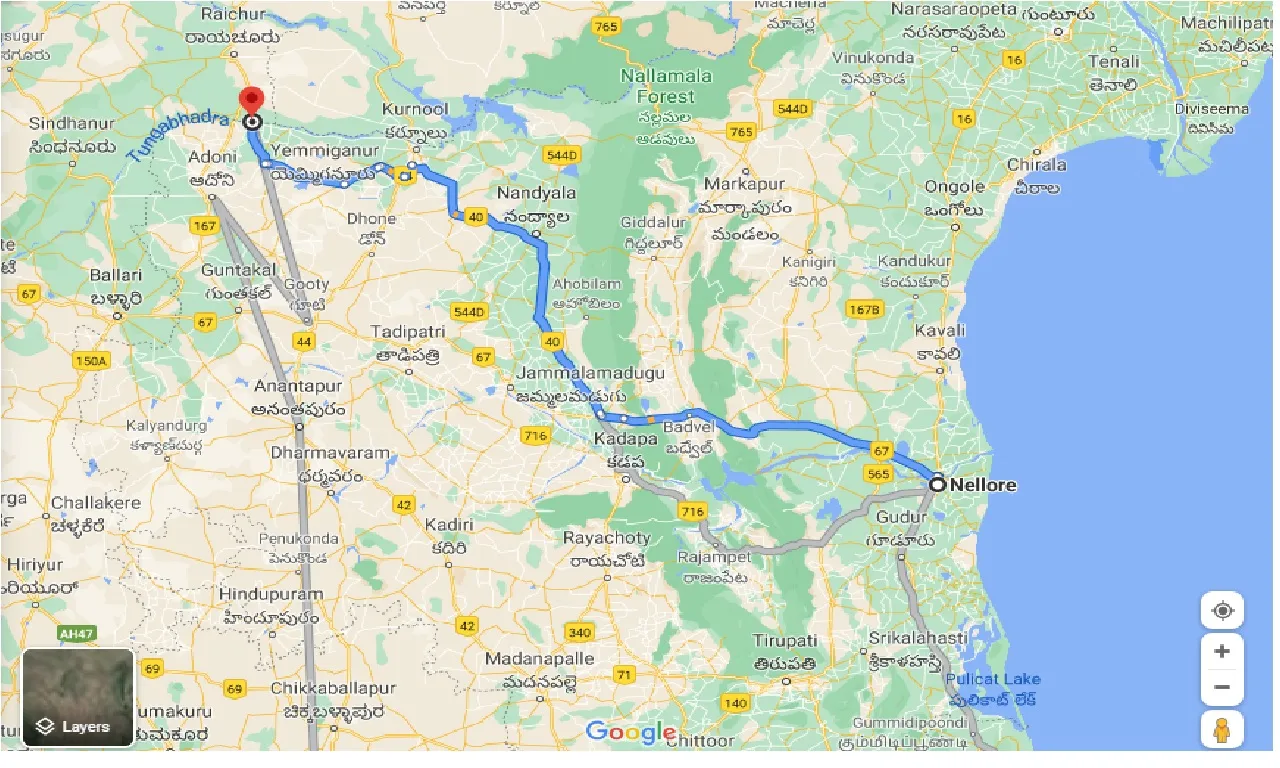 nellore-to-mantralayam-one-way