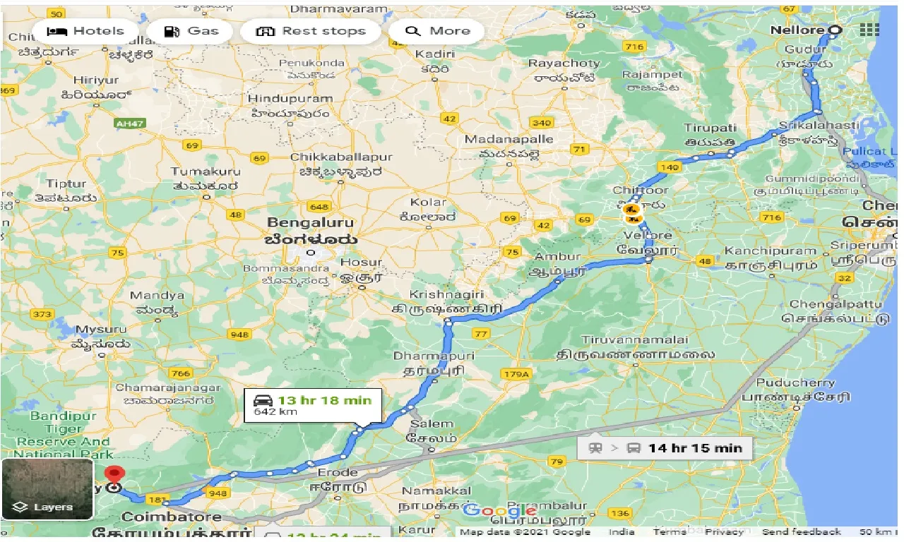 nellore-to-ooty-taxi
