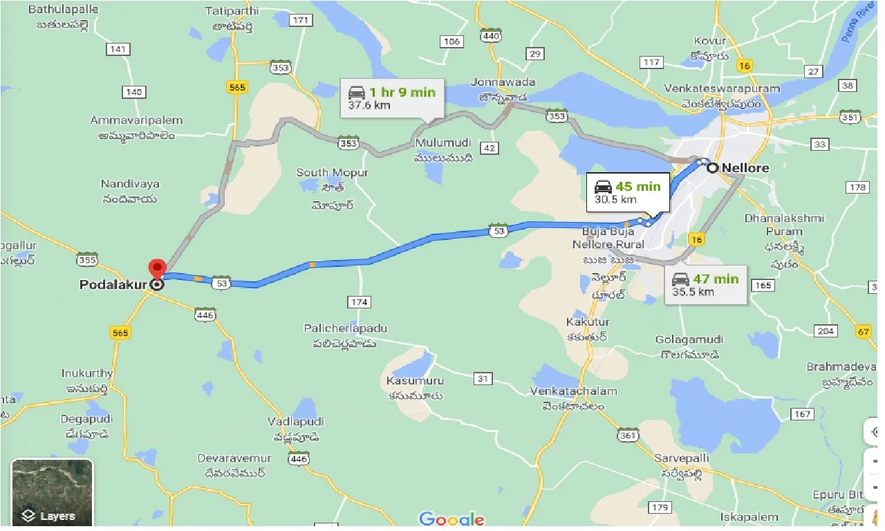 nellore-to-podalakur-one-way