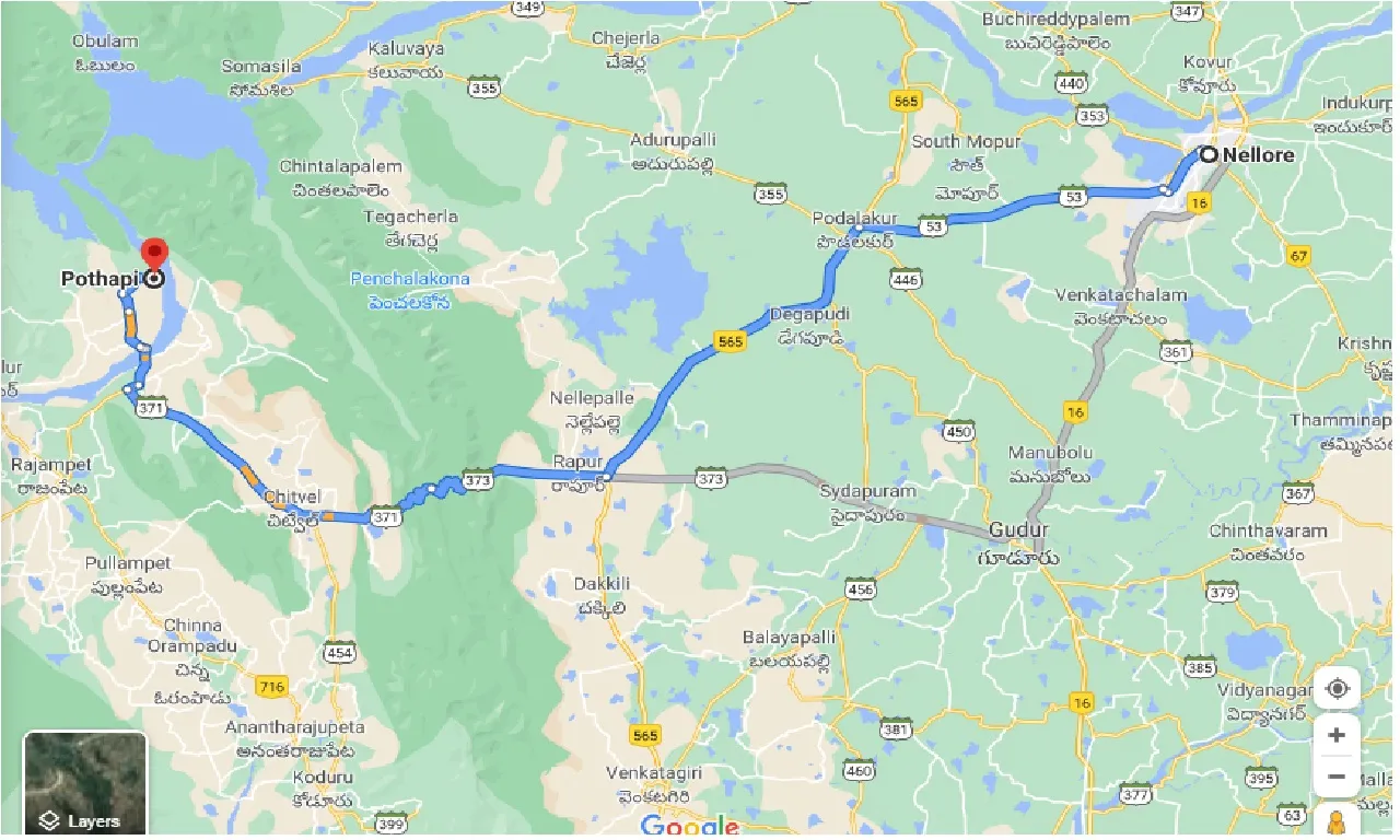 nellore-to-pothapi-one-way