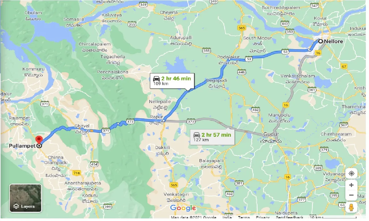 nellore-to-pullampet-taxi