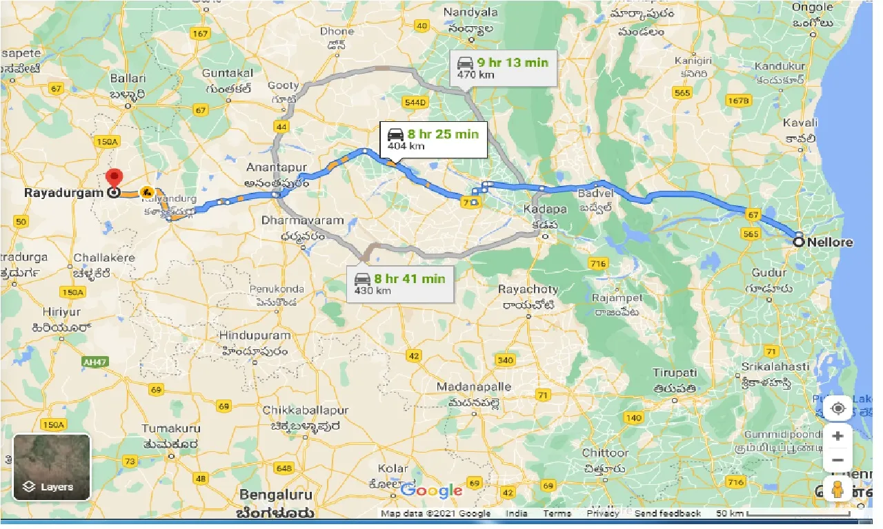 nellore-to-rayadurgam-taxi