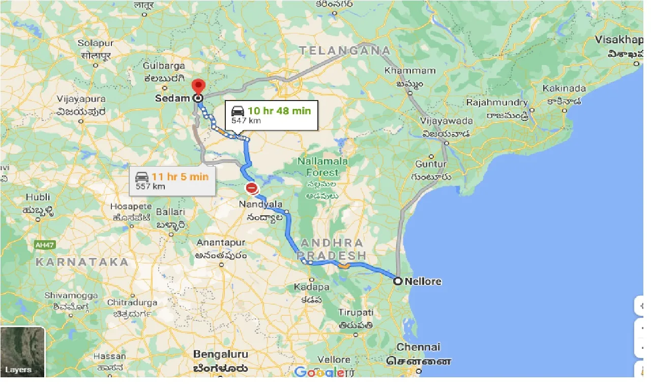 nellore-to-sedam-taxi