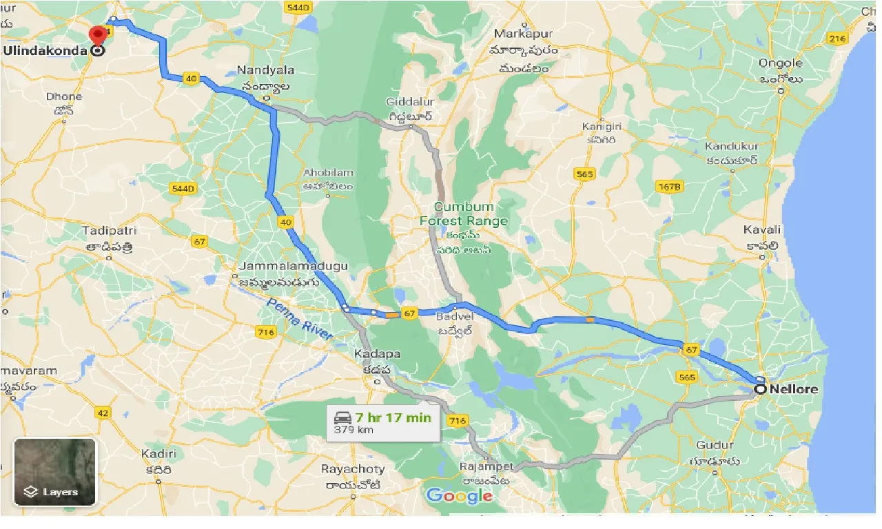 nellore-to-ulindaknda-taxi