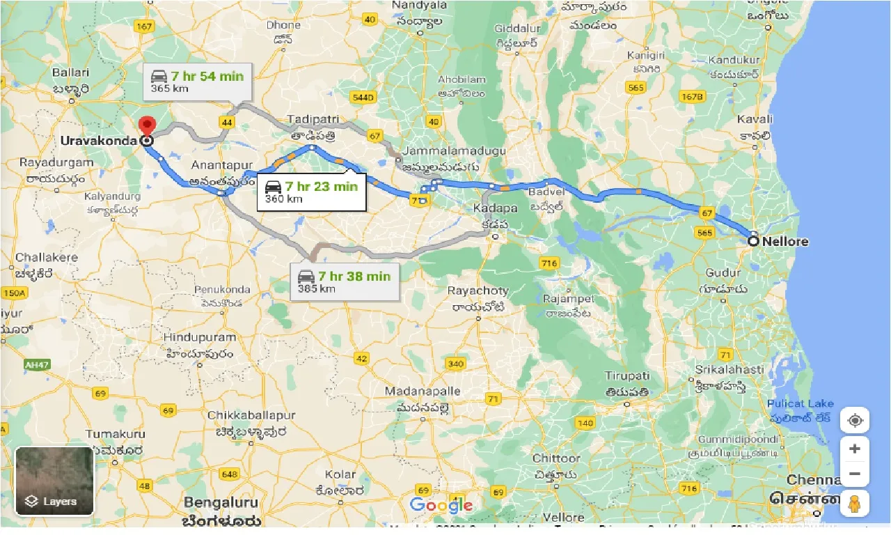 nellore-to-uravakonda-one-way
