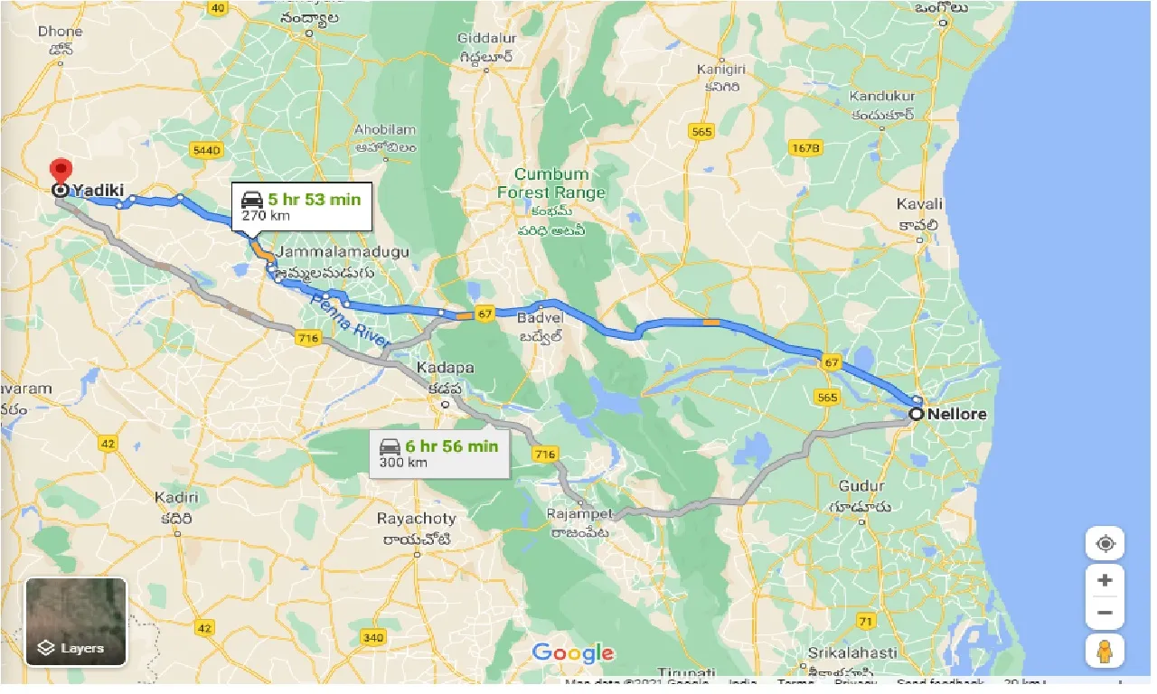nellore-to-yadgir-taxi
