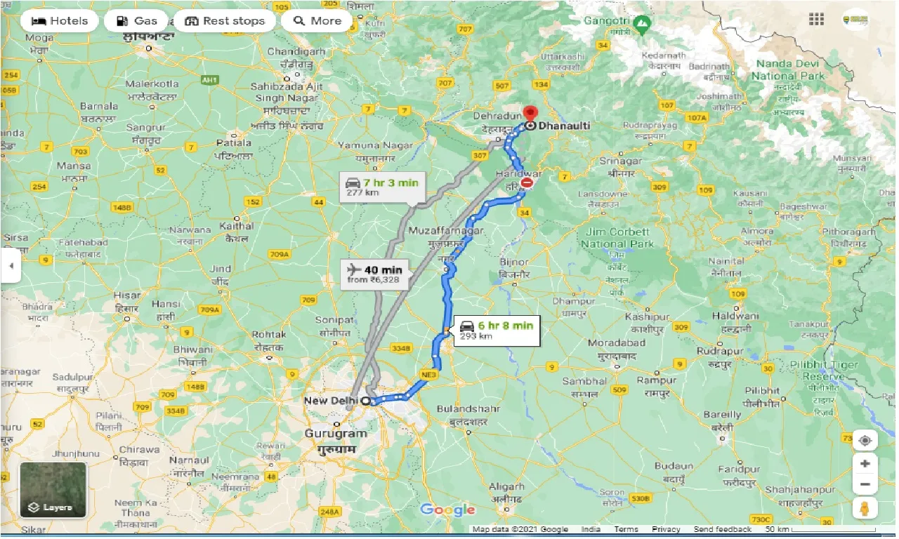 new-delhi-to-dhanaulti-round-trip