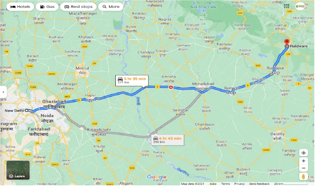 new-delhi-to-haldwani-one-way