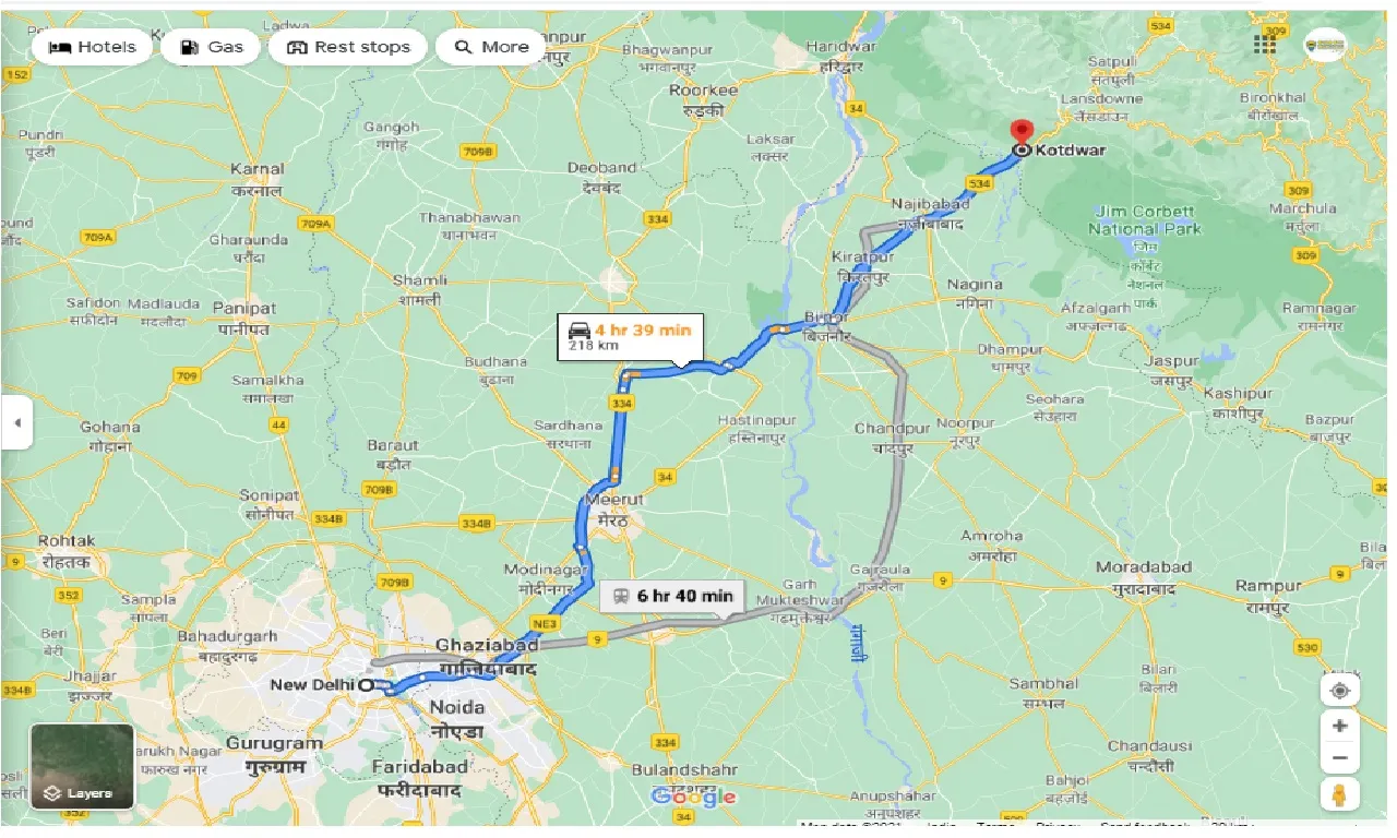 new-delhi-to-kotdwara-one-way