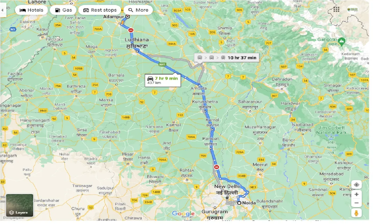 noida-to-adampur-round-trip