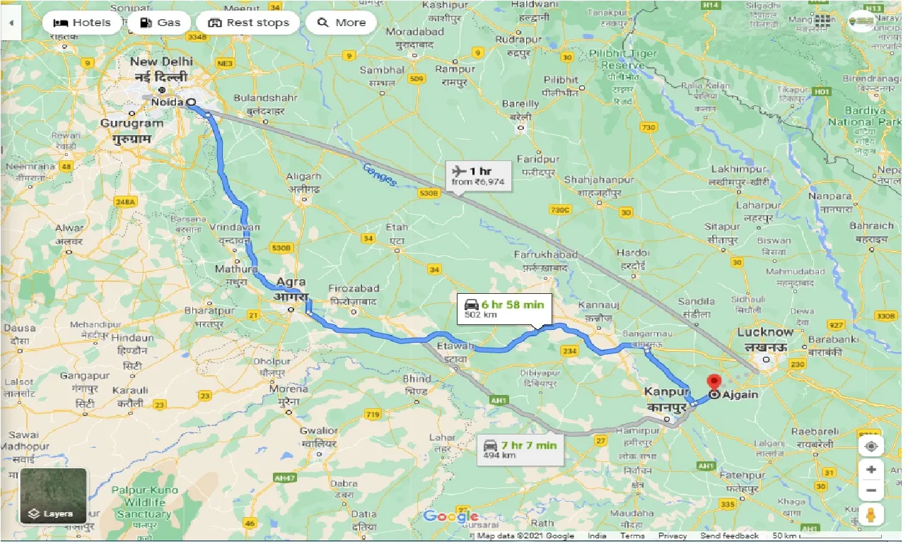 noida-to-ajgain-round-trip
