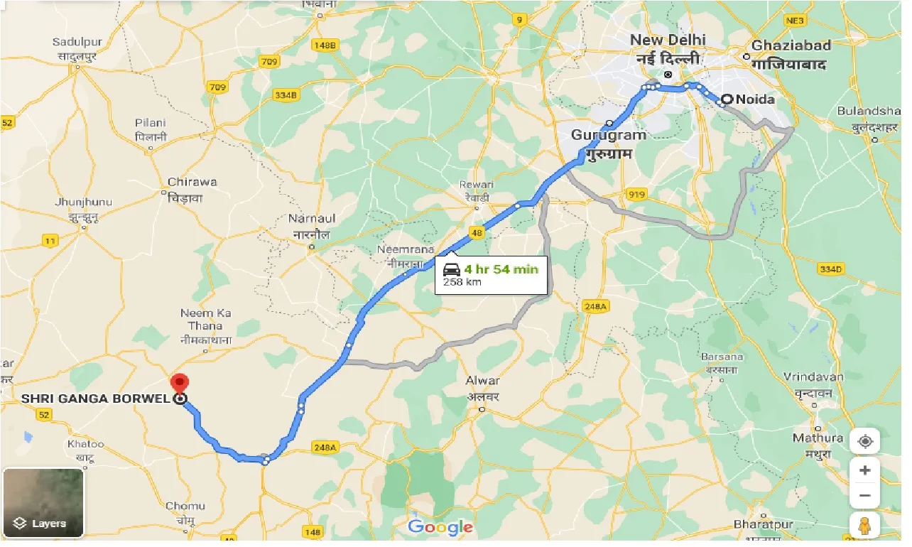 noida-to-ajjetgarh-taxi