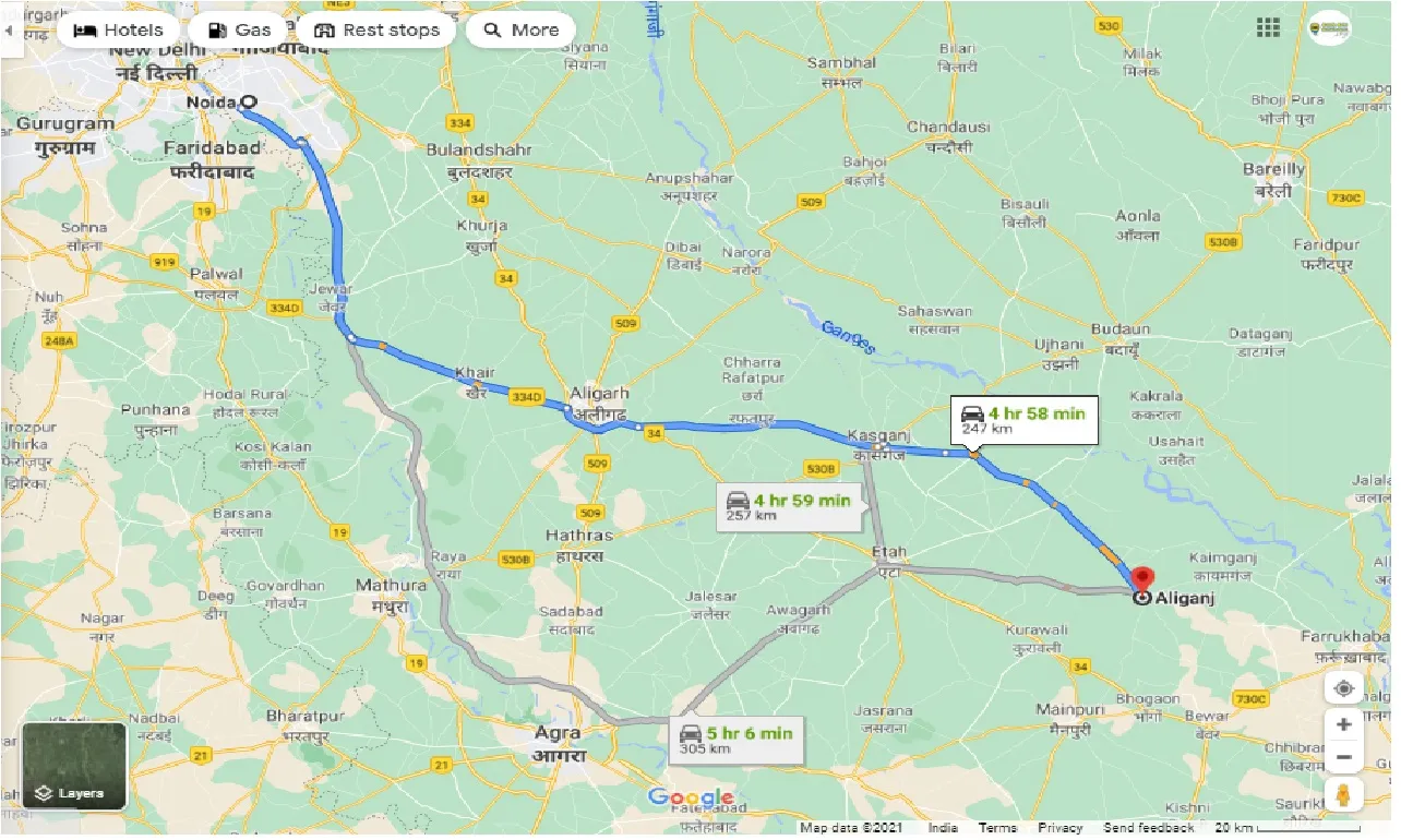 noida-to-aliganj-round-trip
