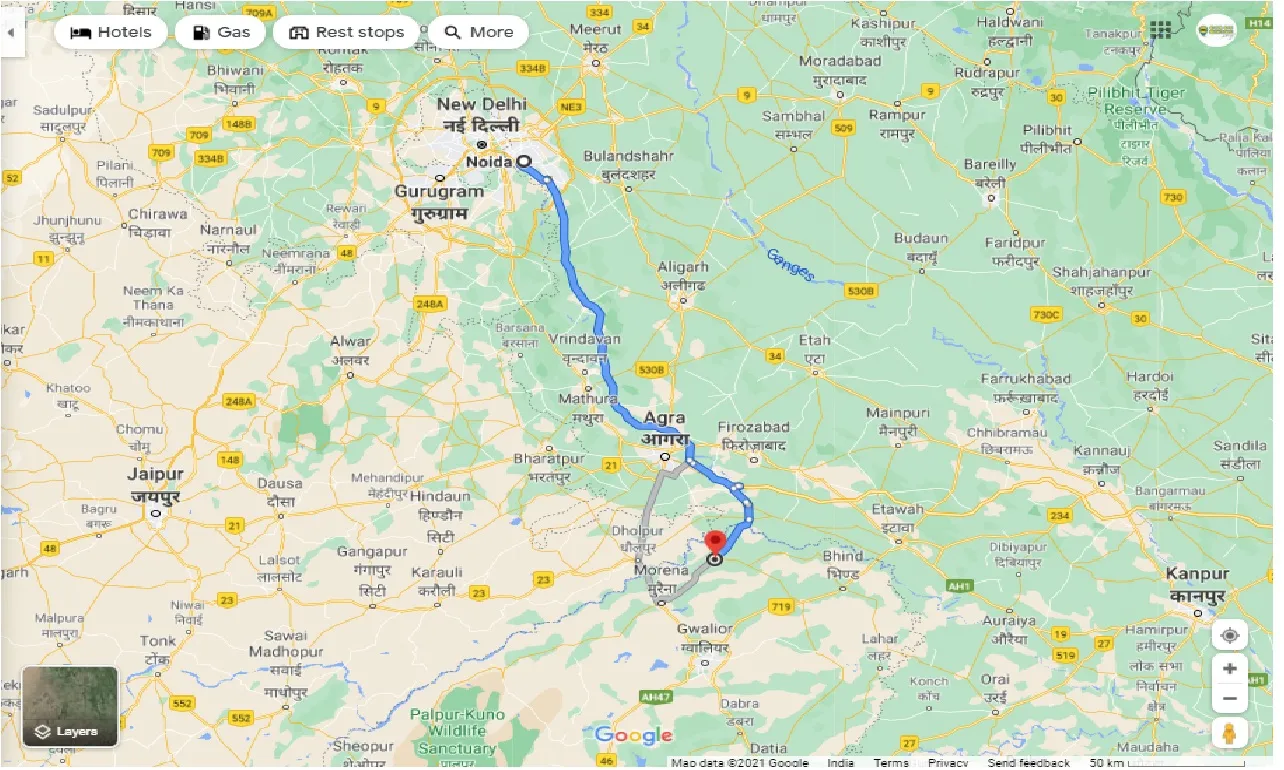 noida-to-ambah-round-trip