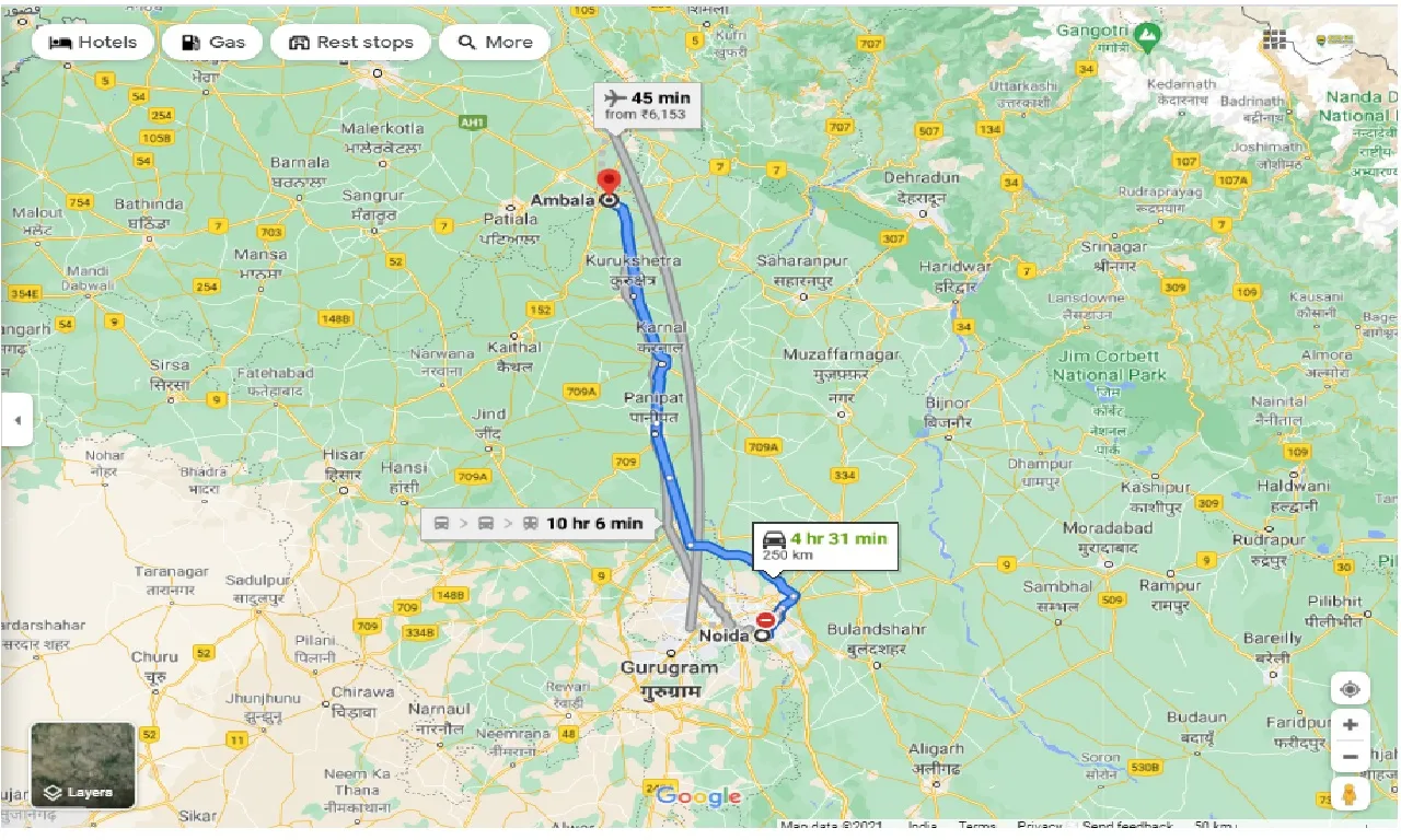 noida-to-ambala-one-way