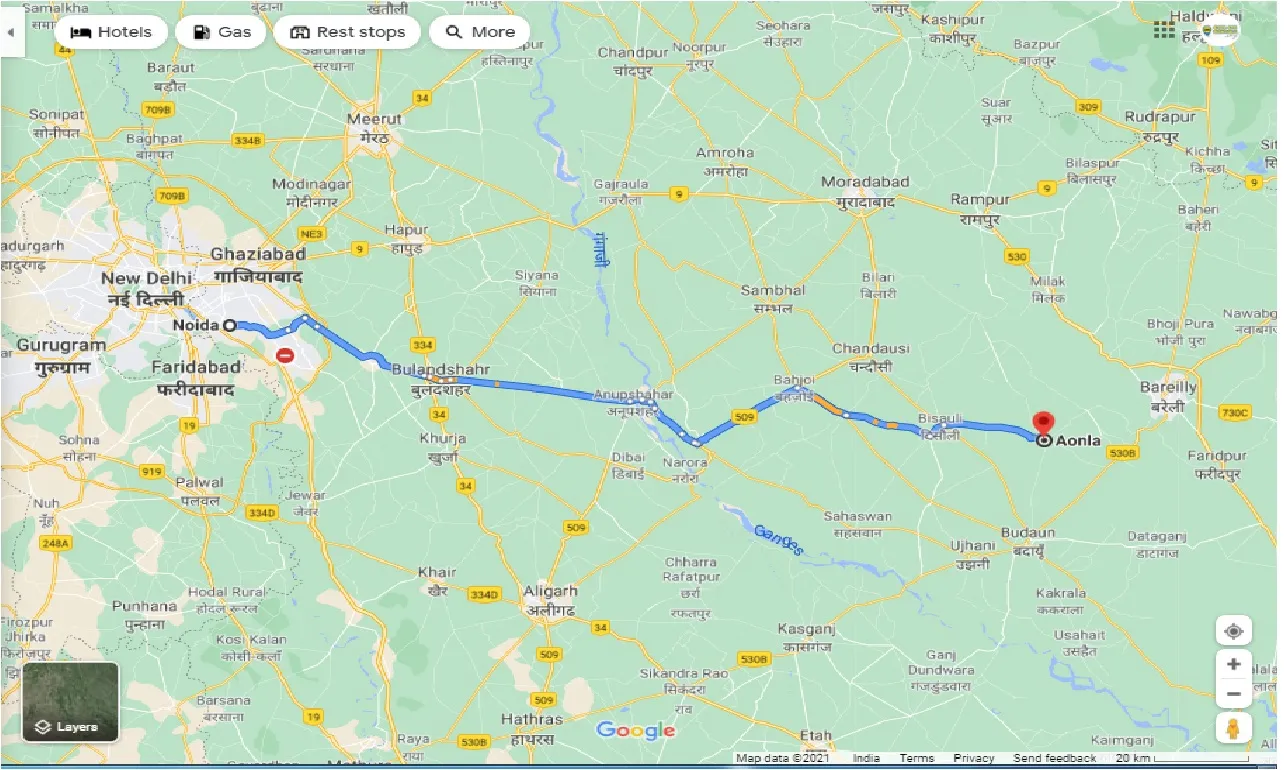 noida-to-aonla-round-trip