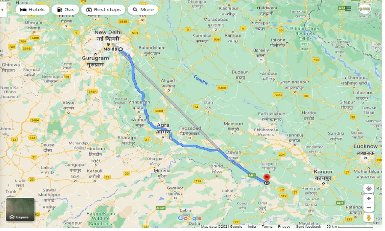 noida-to-auraiya-round-trip
