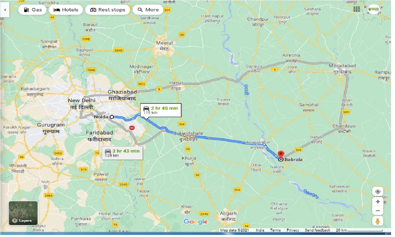 noida-to-babrala-round-trip