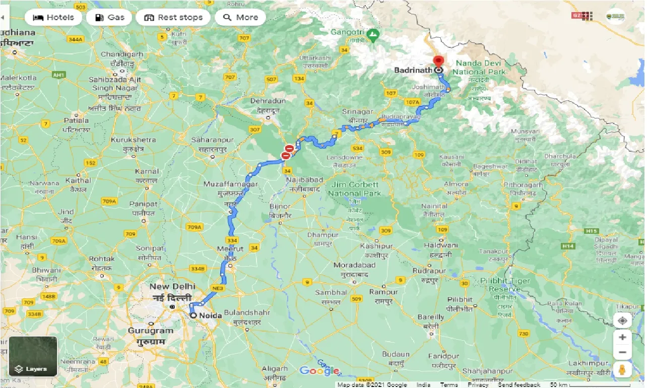 noida-to-badrinath-round-trip