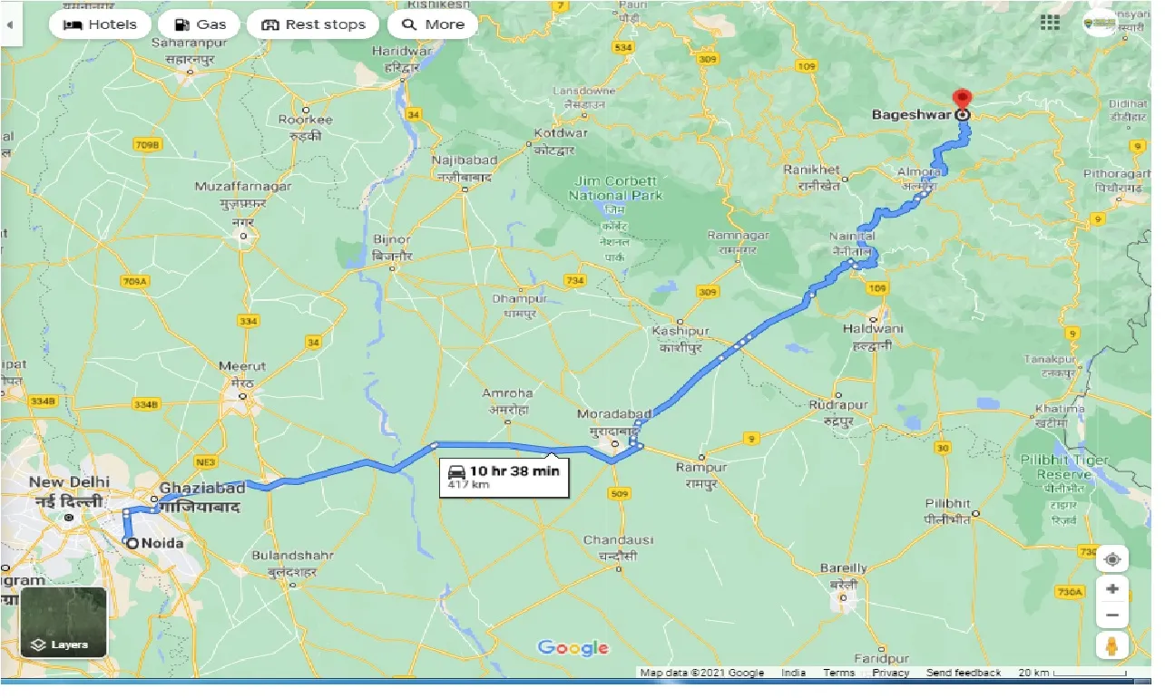 noida-to-bageshwar-round-trip