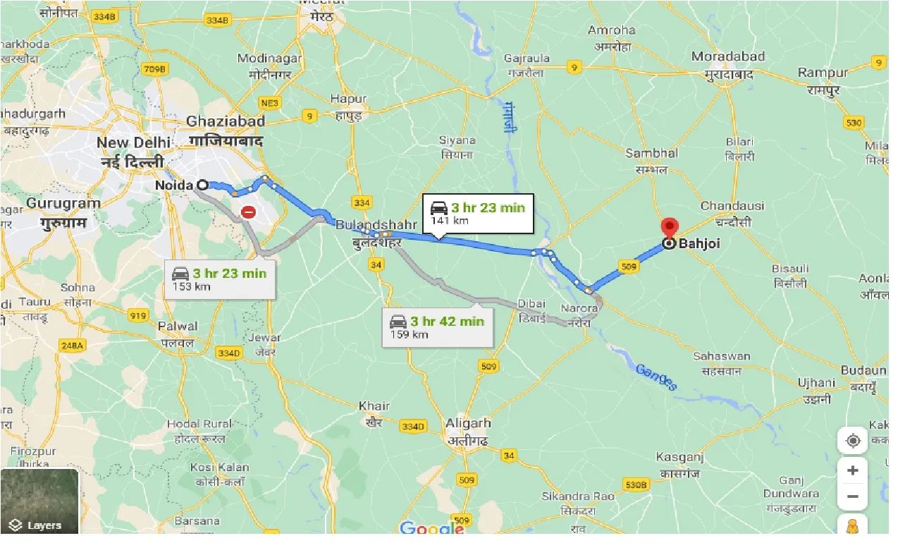 noida-to-bahioi-one-way