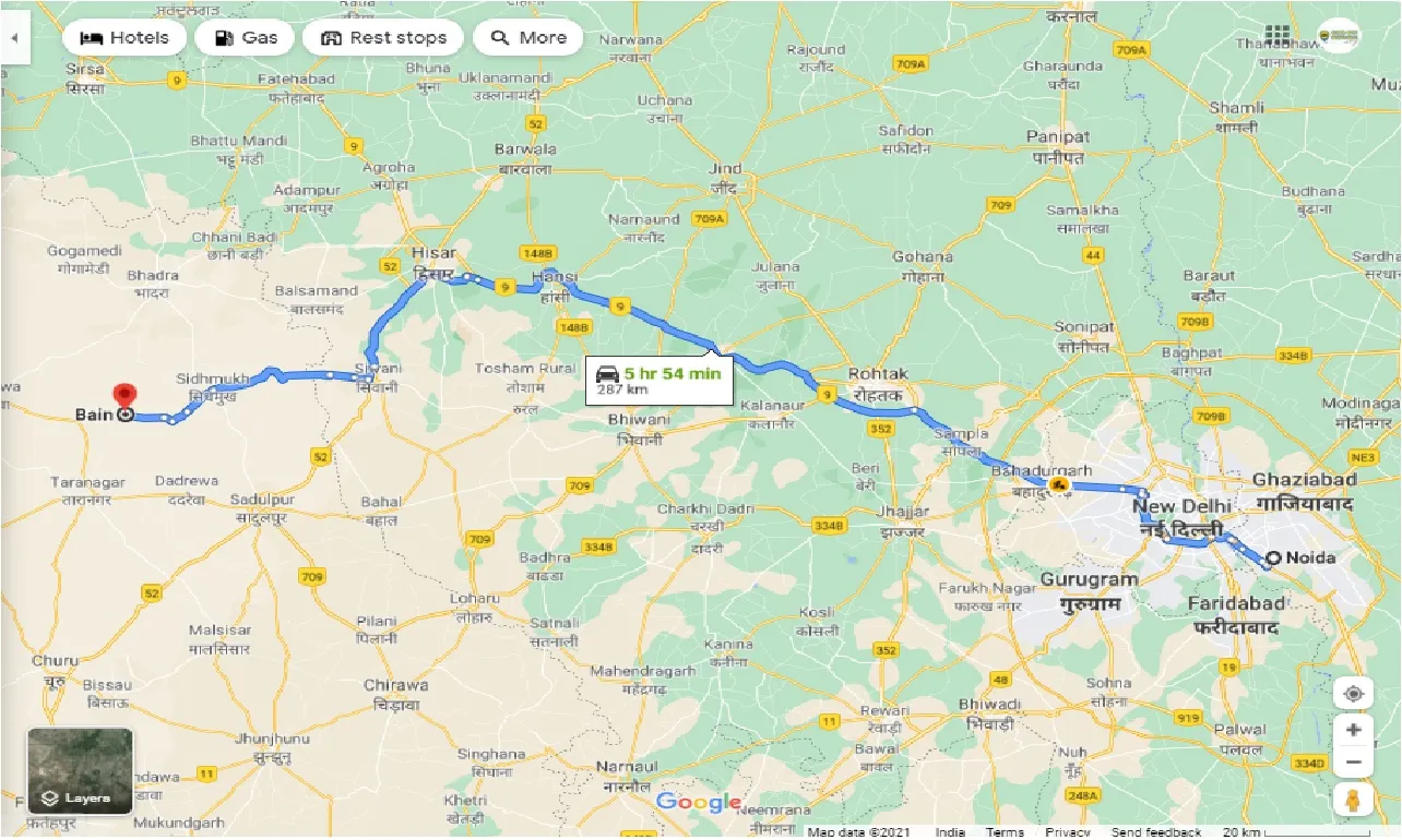 noida-to-bain-one-way