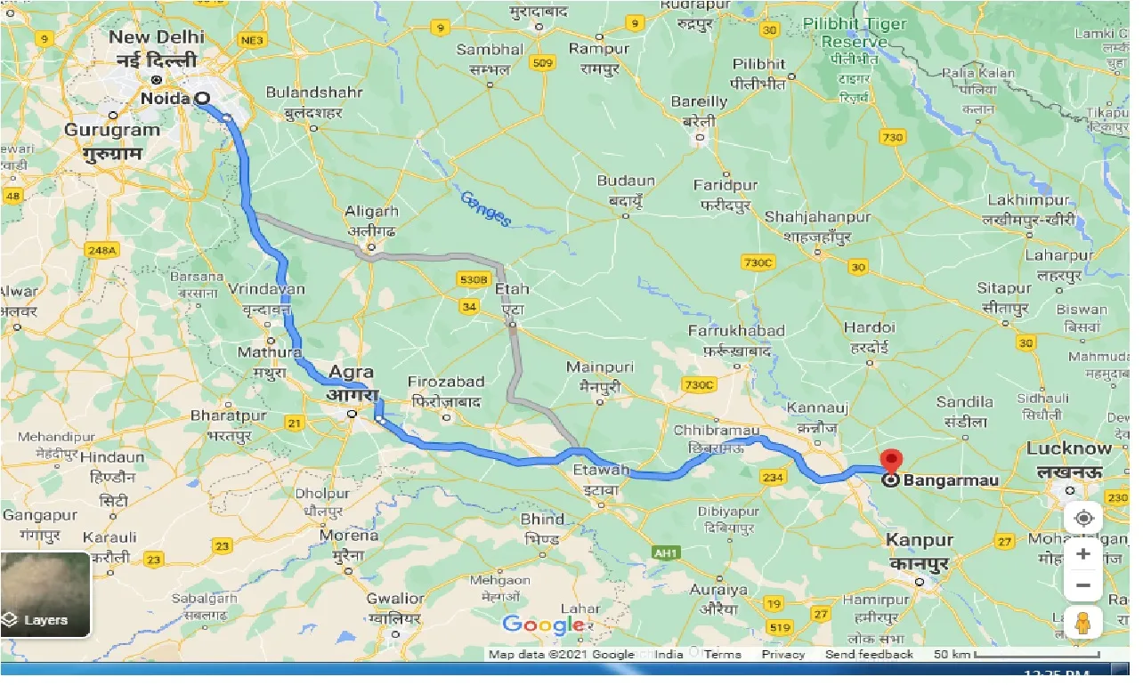 noida-to-bangarmau-one-way