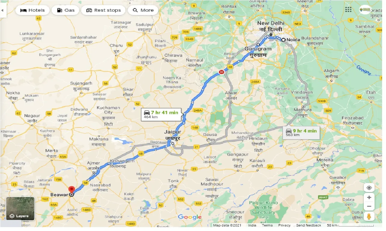 noida-to-beawar-round-trip
