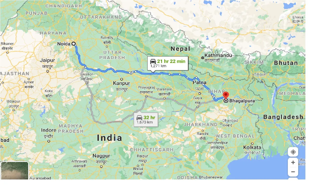 noida-to-bhagalpur-taxi
