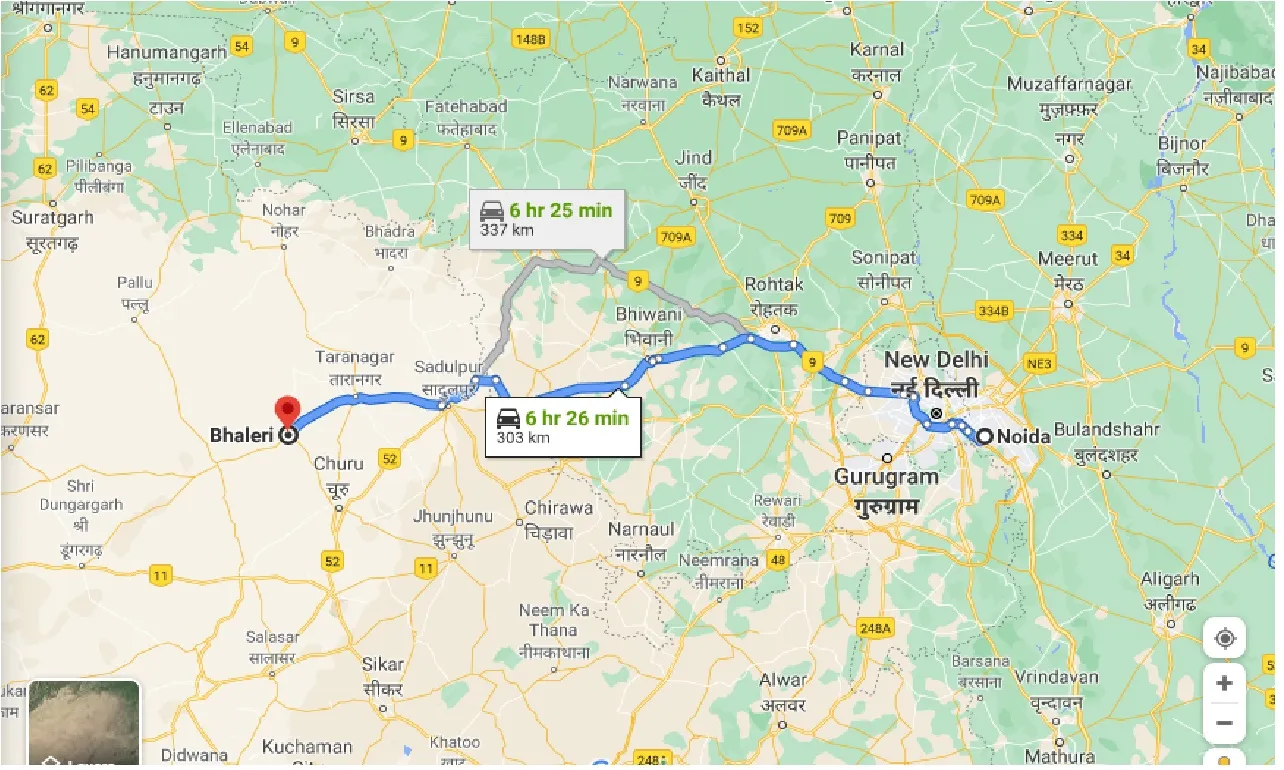 noida-to-bhaleri-one-way