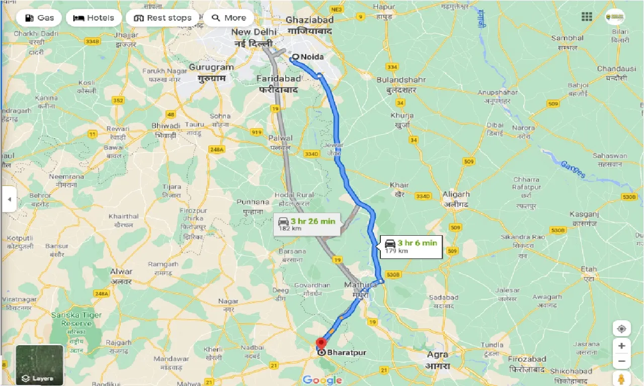 noida-to-bharatpur-round-trip