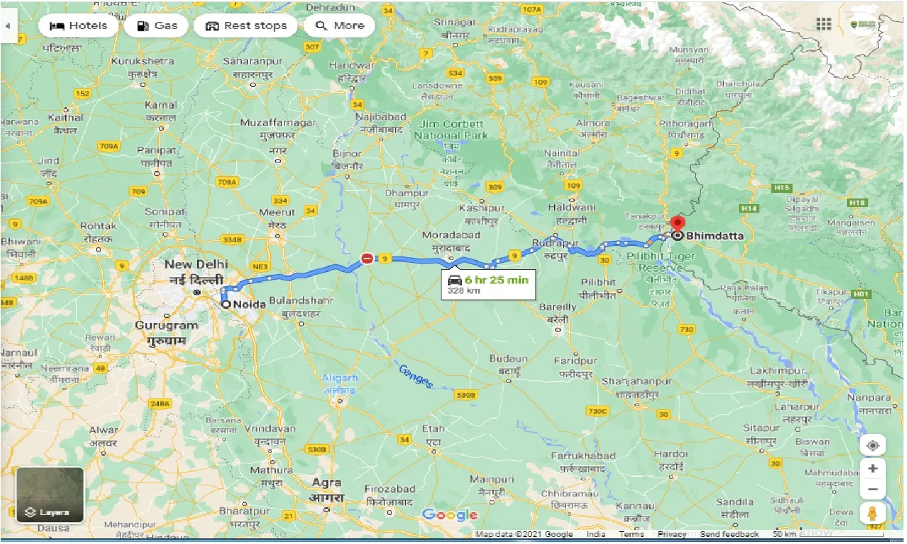 noida-to-bhimdatta-one-way