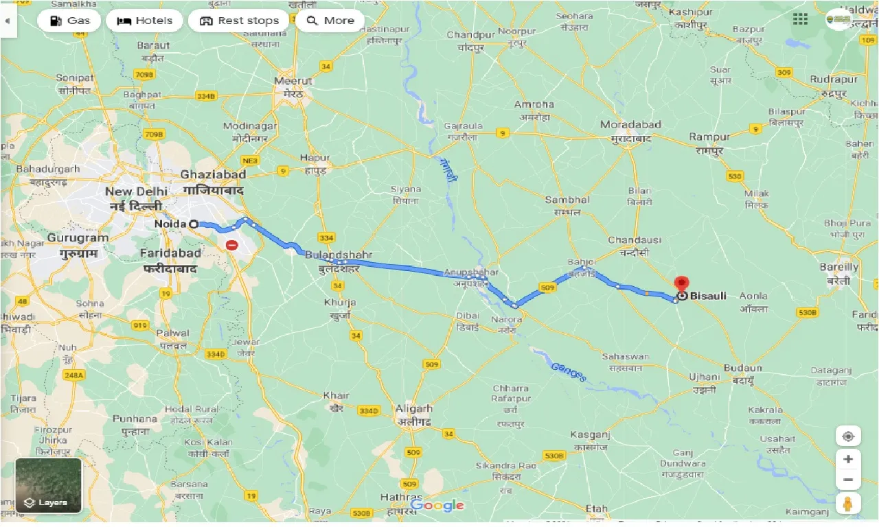 noida-to-bisauli-one-way