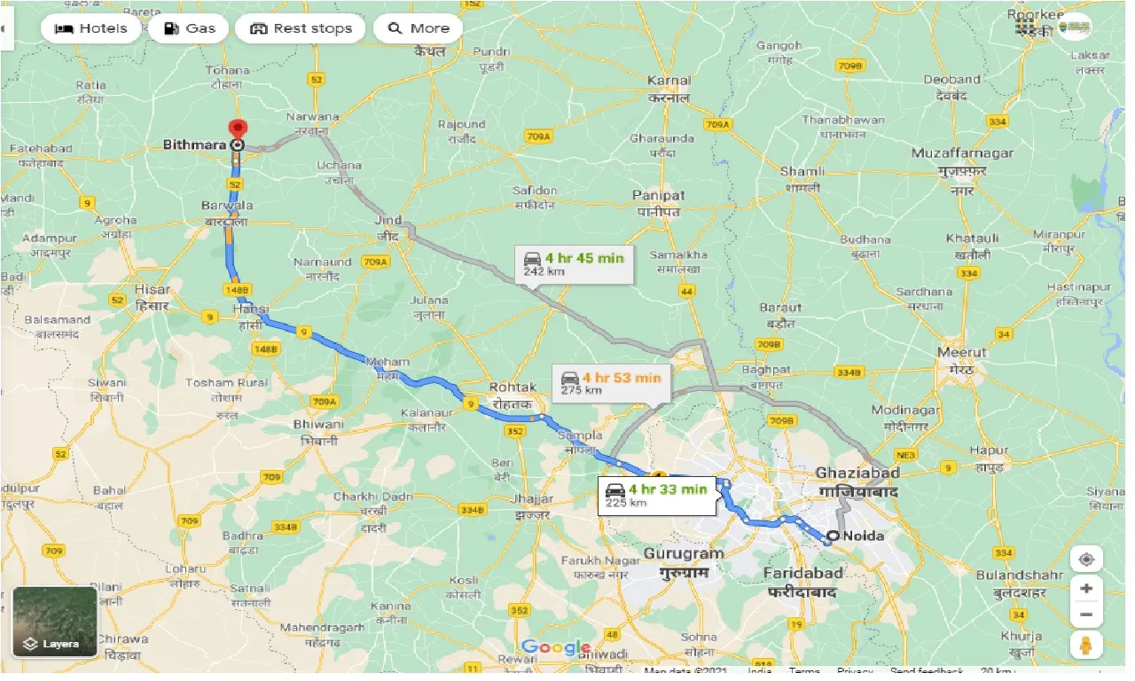 noida-to-bithmara-one-way