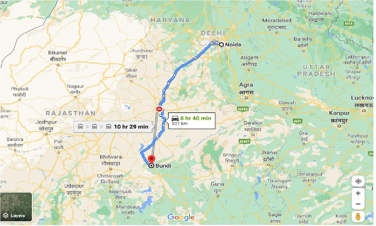 noida-to-bundi-one-way