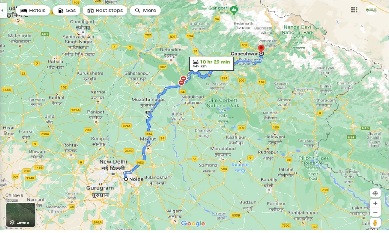 noida-to-chamoli-gopeshwar-one-way