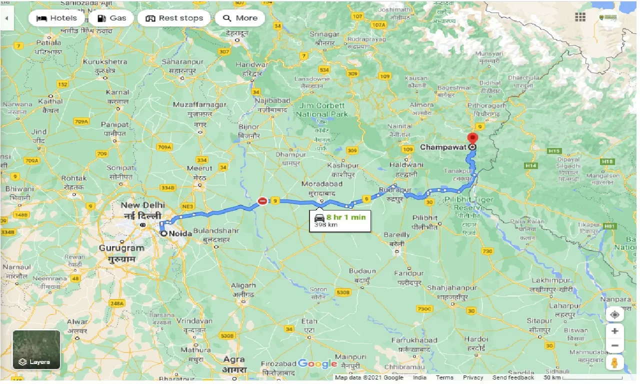 noida-to-champawat-one-way
