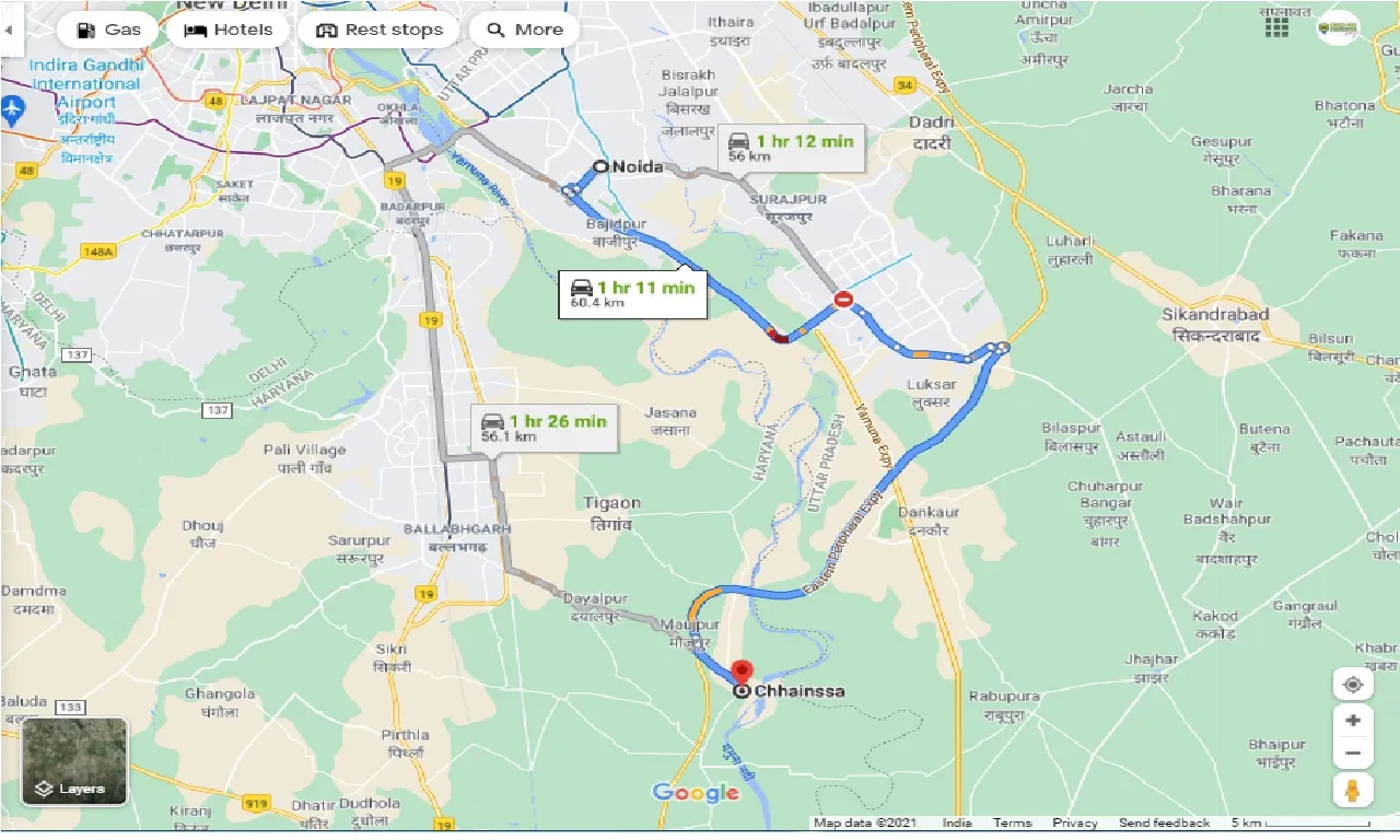 noida-to-chhainssa-round-trip