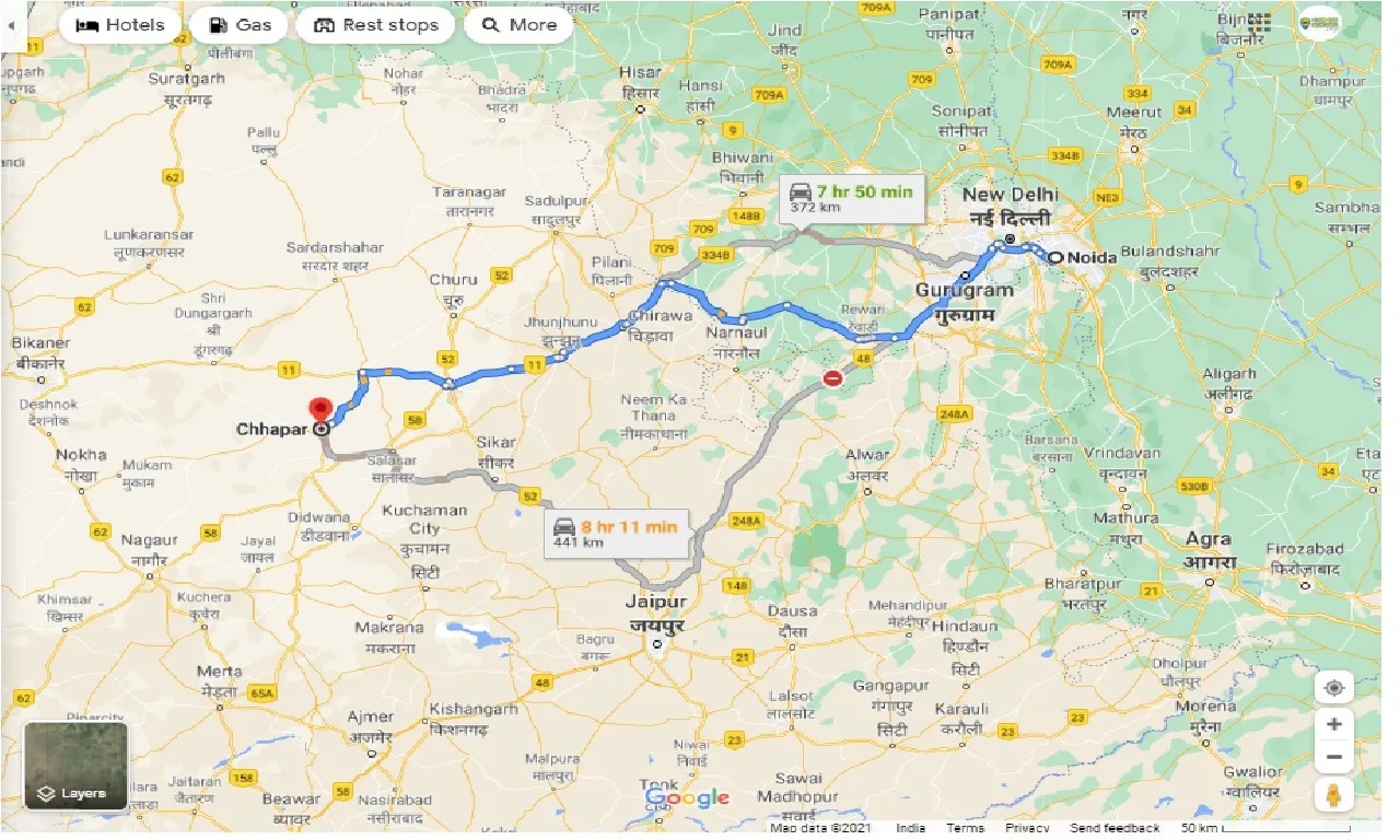 noida-to-chhapar-round-trip