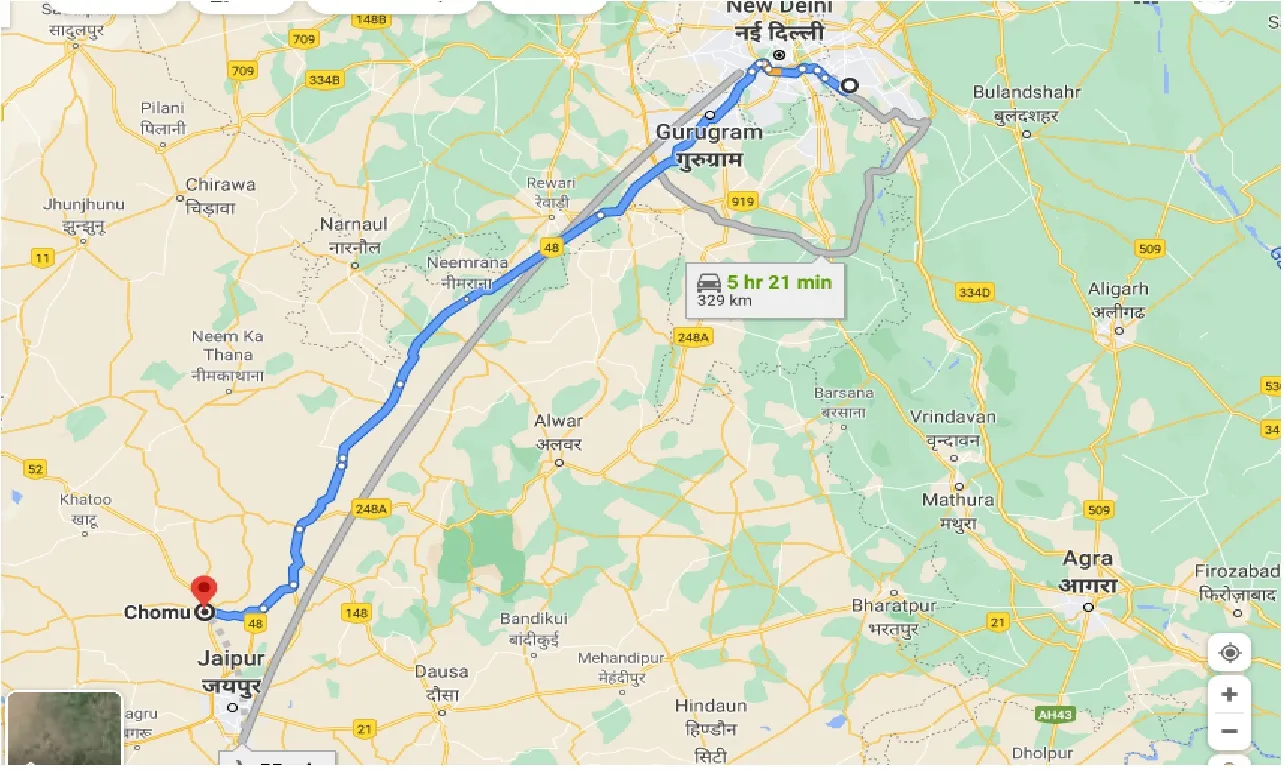 noida-to-chomu-one-way