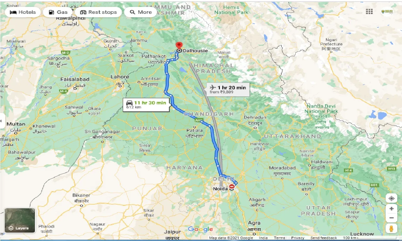 noida-to-dalhousie-one-way