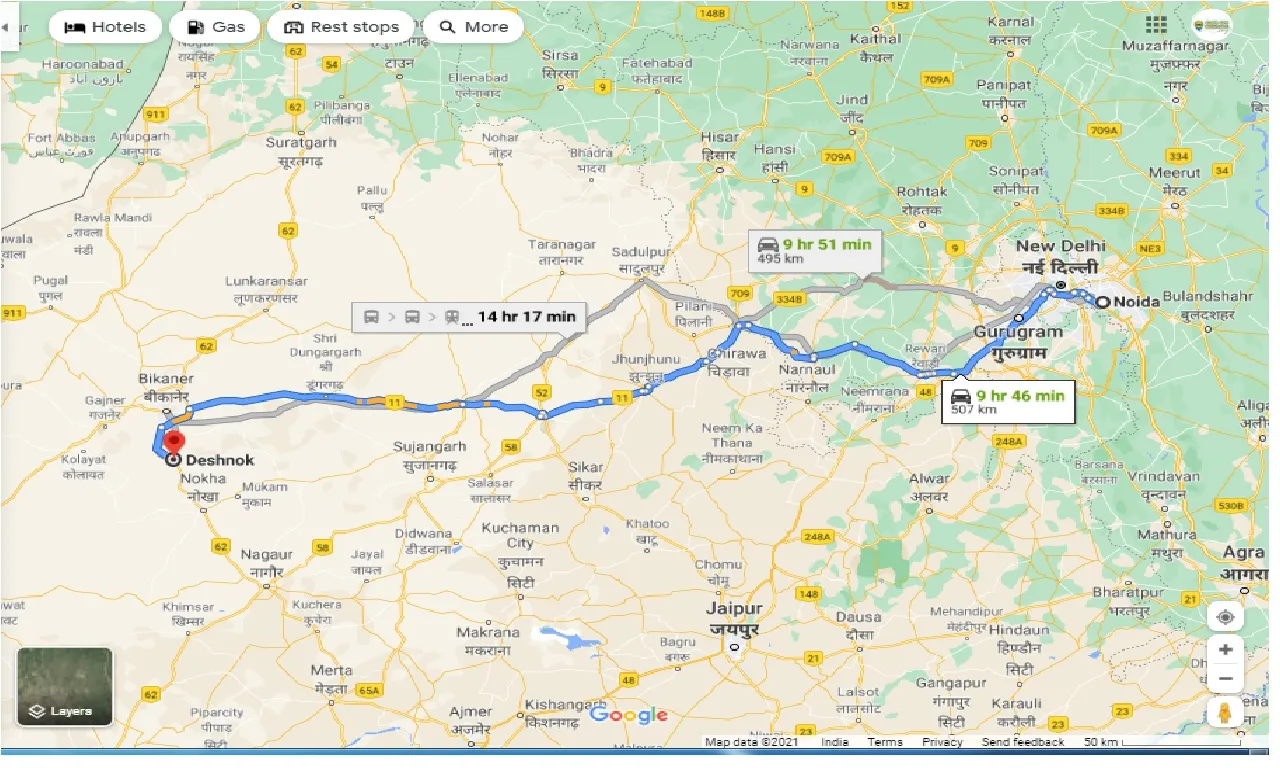 noida-to-deshnok-round-trip