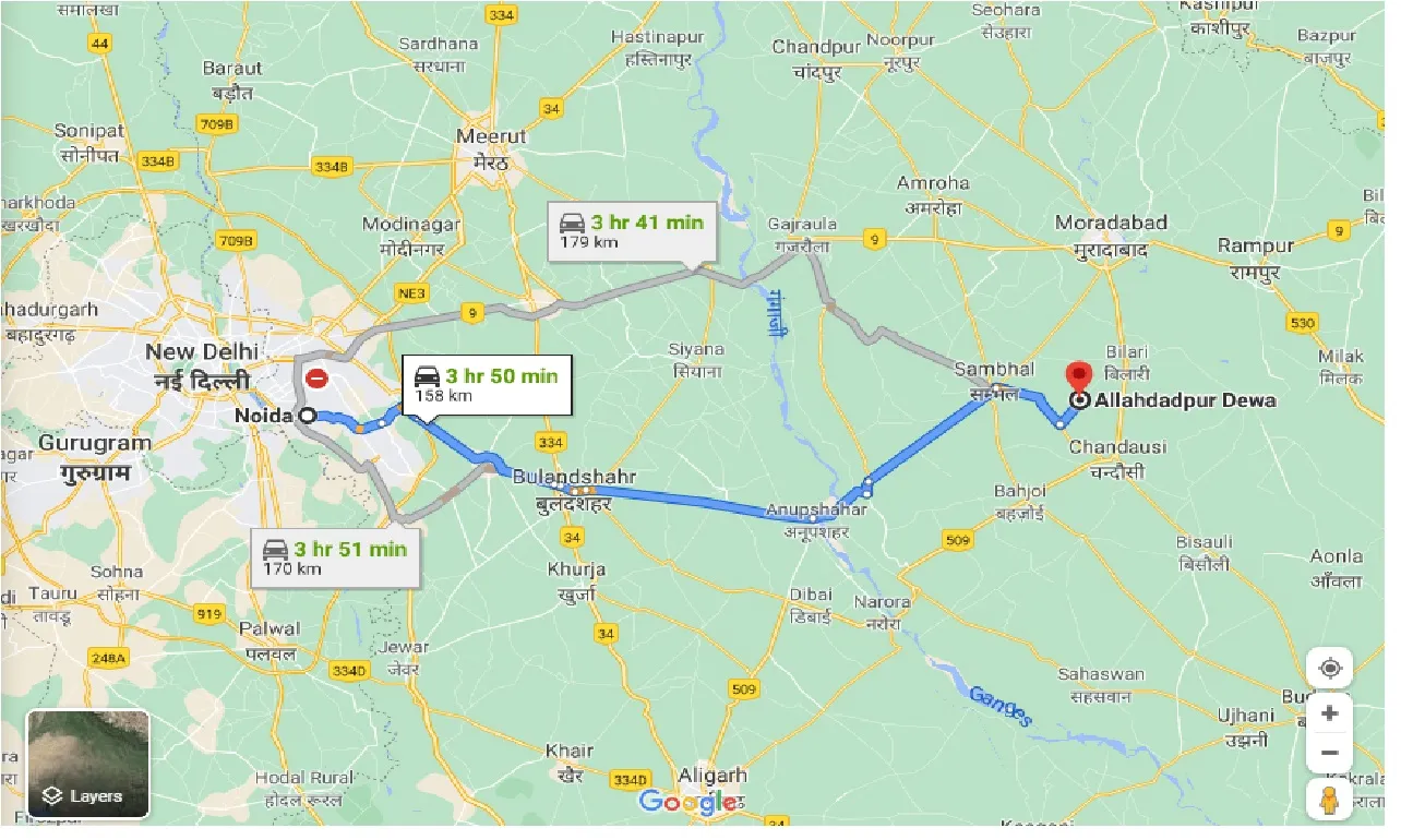 noida-to-dewa-one-way