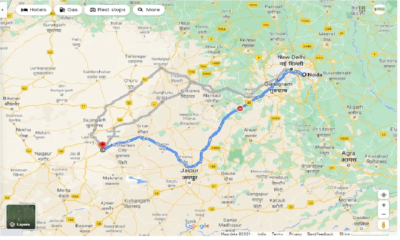 noida-to-didwana-round-trip